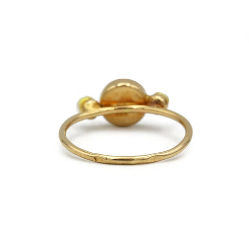 Bague 46 Bague or jaune 750 onix, diamant et perles 58 Facettes 1328