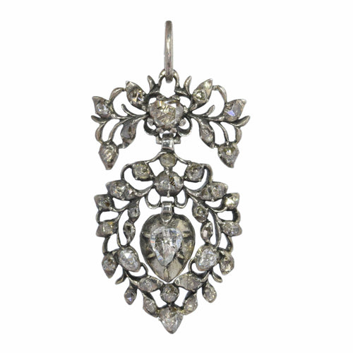 Pendentif Un témoignage d'amour : pendentif diamant rococo flamand 58 Facettes 20296-0349