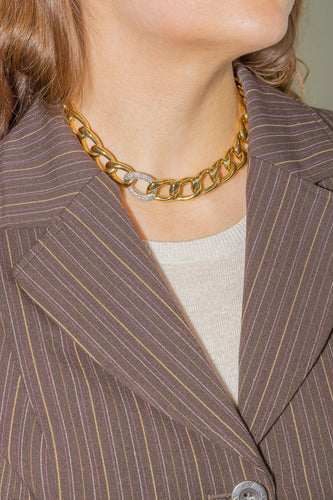 Collier Collier Or jaune, Or blanc Diamant 58 Facettes 3779209CN