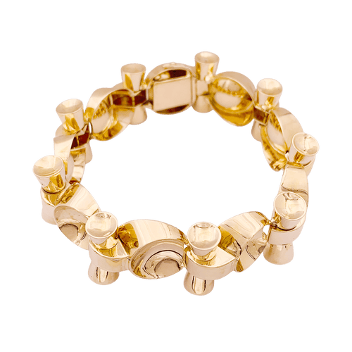 Bracelet Bracelet vintage, "Tank", ou rose. 58 Facettes 34564