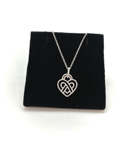 Collier POIRAY COLLIER COEUR ENTRELACE DIAMANTS 58 Facettes M9142