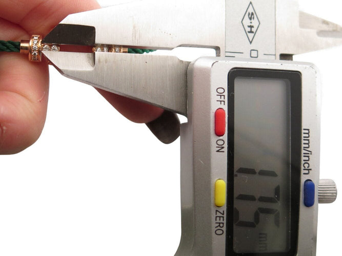 Bracelet bracelet FRED force 10 mm en or rose 18k + cable acier vert 16.5cm 58 Facettes 271014