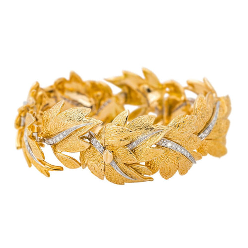 Bracelet Fabergé Bracelet  Or jaune, Platine Diamant 58 Facettes 4526226CN