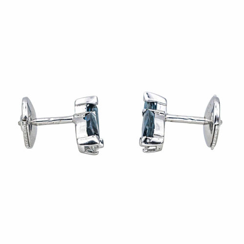 Boucles d'oreilles Boucles d'oreilles Or blanc Saphir, Diamant 58 Facettes 4479173CN