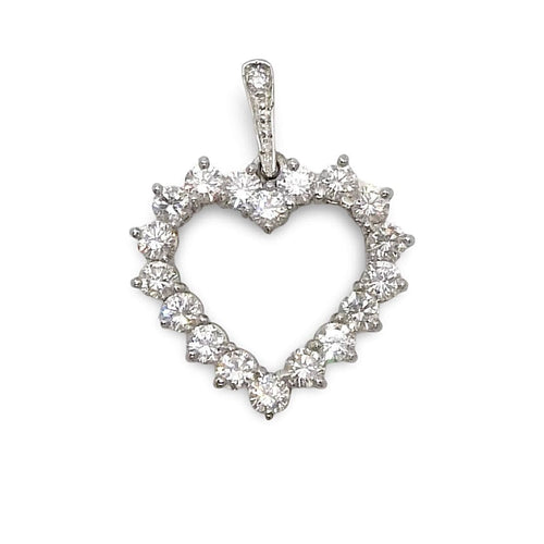 Pendentif Pendentif forme coeur diamants 1ct 58 Facettes 00049901