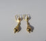 Boucles d'oreilles Boucles d’oreilles dormeuses pendantes deux ors XIXe 58 Facettes