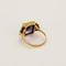 Bague 54 Bague en or jaune et platine, améthyste et diamants 58 Facettes BLO0462