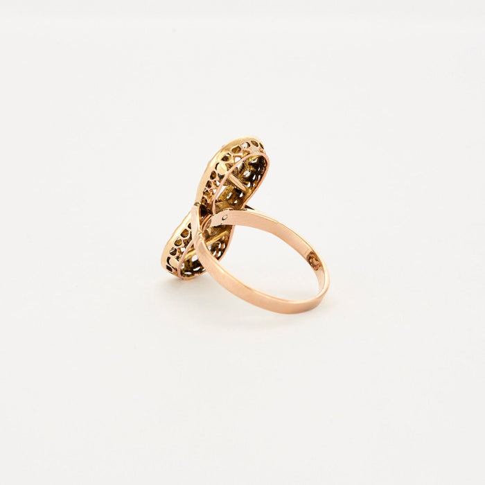 Gold and diamond infinity ring