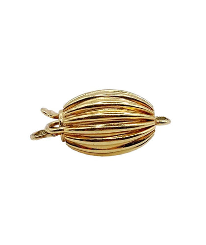 Collier Fermoir de collier antique or jaune en forme d'olive (circa 1920) 58 Facettes A05067