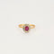 Bague Bague or jaune rubis diamants 58 Facettes LP1111/13