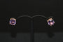 Boucles d'oreilles Boucles d'oreilles améthyste en or rose 58 Facettes