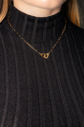 Collier Dinh Van  Collier Menottes Or jaune 58 Facettes 4756864RV