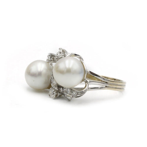 Bague 55 Bague or, diamants et perles 58 Facettes 1176