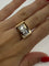 Bague 52 Bague Tank Vintage or rose et diamants 1,80 ct 58 Facettes 70301