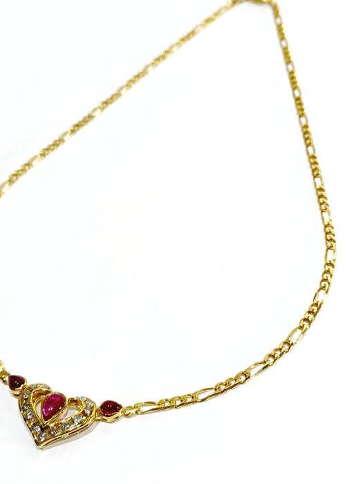 Collier Collier En or, rubis et diamants 58 Facettes