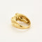 Bague 48 Bague en or jaune, saphir et saphir jaune 58 Facettes PER16122