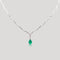 Collier Collier émeraude poire et diamants 58 Facettes 35100074