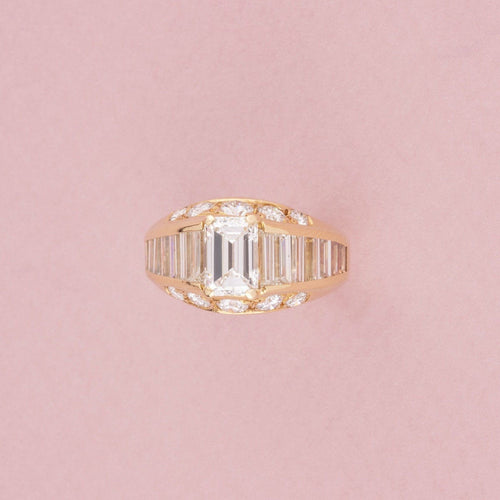 Bague 50 Bague or jaune et diamants 58 Facettes