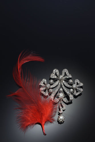 Collier Belle Époque Ribbon Bow: Convertible Diamond Jewel 58 Facettes 22152-0220