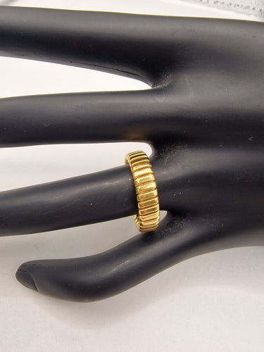 Bague 52 Bague Tubogas en or jaune 58 Facettes