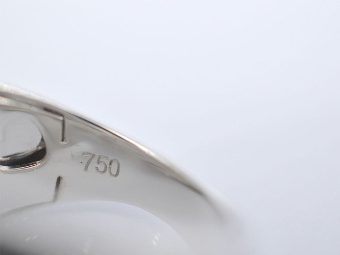 Bague 54 Bague design en or blanc avec diamants taille brillant 58 Facettes 2176