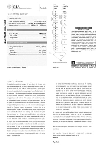 Bague 50 Solitaire Platine Diamant Princesse 58 Facettes