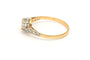 Bague 54 Bague Art Déco en or jaune 18 carats sertie de diamants "taille" brillant (+-0,68 ct) 58 Facettes B678