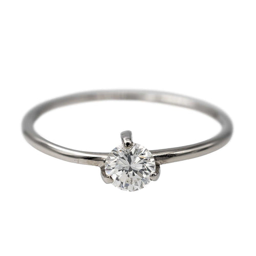 Bague 51.5 Bague Solitaire Or blanc Diamant 58 Facettes 2709643CN