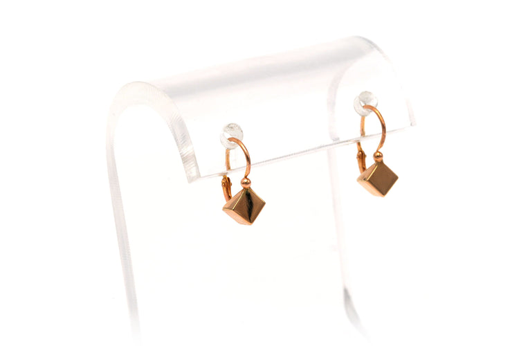 Boucles d'oreilles Boucles d'oreilles Contemporaines en or rose 58 Facettes B374