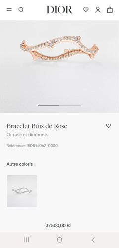 Bracelet DIOR - Bracelet Bois de Rose 58 Facettes
