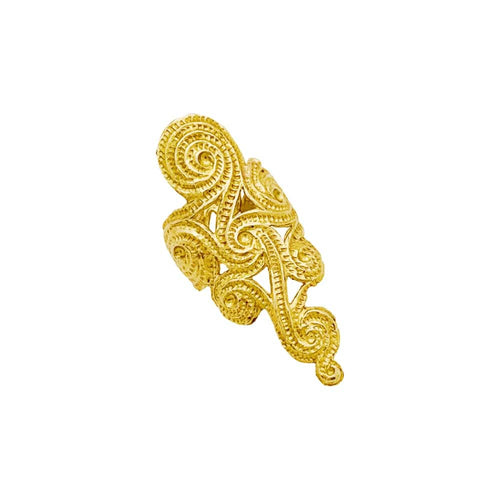 Bague 51 Bague "volutes" or jaune. 58 Facettes 35269