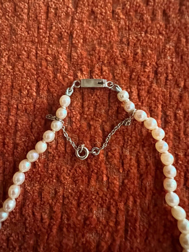 Collier Collier grandes et petites perles de culture fermoir or blanc 55,5 cm 58 Facettes