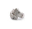 Bague 54 Bague en or blanc massif sertie de diamants brillants et baguettes 58 Facettes