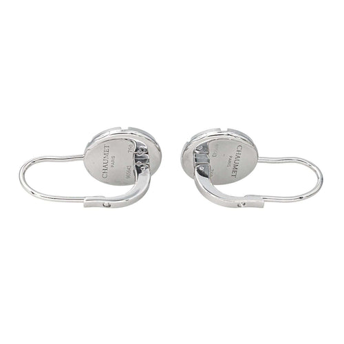 Boucles d'oreilles Chaumet Boucles d'oreilles Dormeuses Class One Croisière Or blanc Pierre de lune, Diamant 58 Facettes 4552100CN
