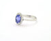 Bague Bague en or blanc avec tanzanite de 1,72 ct et diamants 58 Facettes 12244