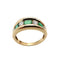 Bague 55 Bague en or jaune, émeraudes et diamants 58 Facettes