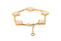 Bracelet Van Cleef & Arpels - Bracelet Alhambra en or jaune 18 carats et nacre 58 Facettes 22730