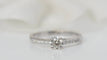 Bague 53 Bague Solitaire or blanc et diamant 0.41ct 58 Facettes 30920