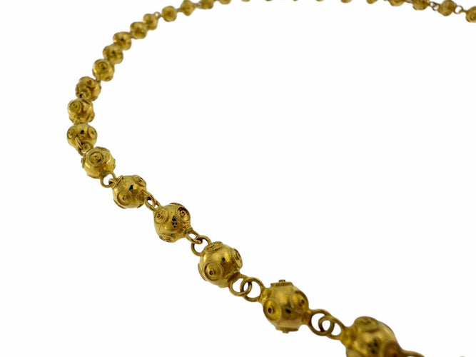 Collier Collier traditionnel portugais or jaune 19 carats 58 Facettes