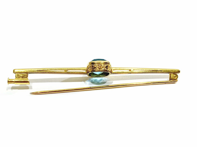 Broche Broche en or et pierre synthétique 58 Facettes