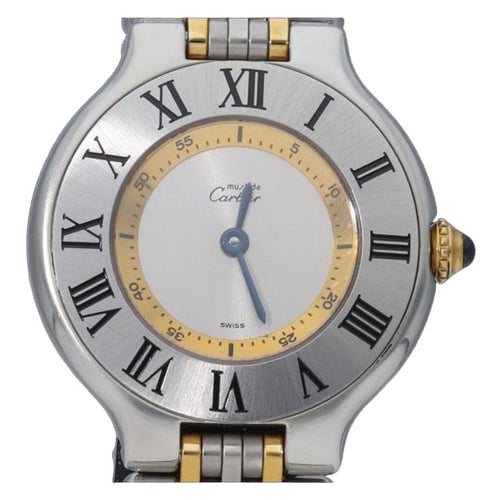Montre Cartier Montre Must 21 Or Jaune 18K / Acier 58 Facettes MT40600