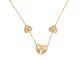 Collier collier POIRAY coeur entrelace multi 37 42cm en or jaune 18k 58 Facettes 265095