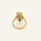 Bague 54.5 Bague en or jaune, or gris, saphir et diamants 58 Facettes ANG0583