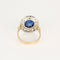 Bague 56 Bague 2 ors saphir 5.54cts diamants 58 Facettes