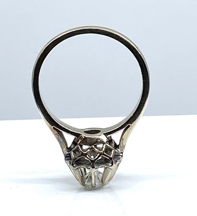 Witgouden solitaire ring met diamant 0,40 ct