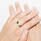 Bague 54 Bague Toi et Moi or jaune, diamant et grenat tsavorite 58 Facettes