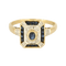 Bague 63,5 Bague en or deux tons, saphirs et diamants 58 Facettes B250577