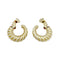 Boucles d'oreilles Boucles d'oreilles créoles Van Cleef & Arpels, or jaune godronné. 58 Facettes 35107