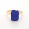 Bague 53 Bague or jaune lapis lazuli 58 Facettes