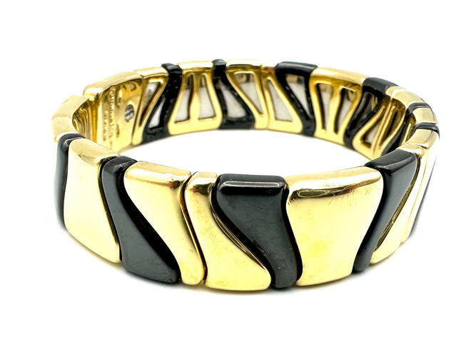 Bracelet MARINA B. Bracelet or 18K et émail 58 Facettes